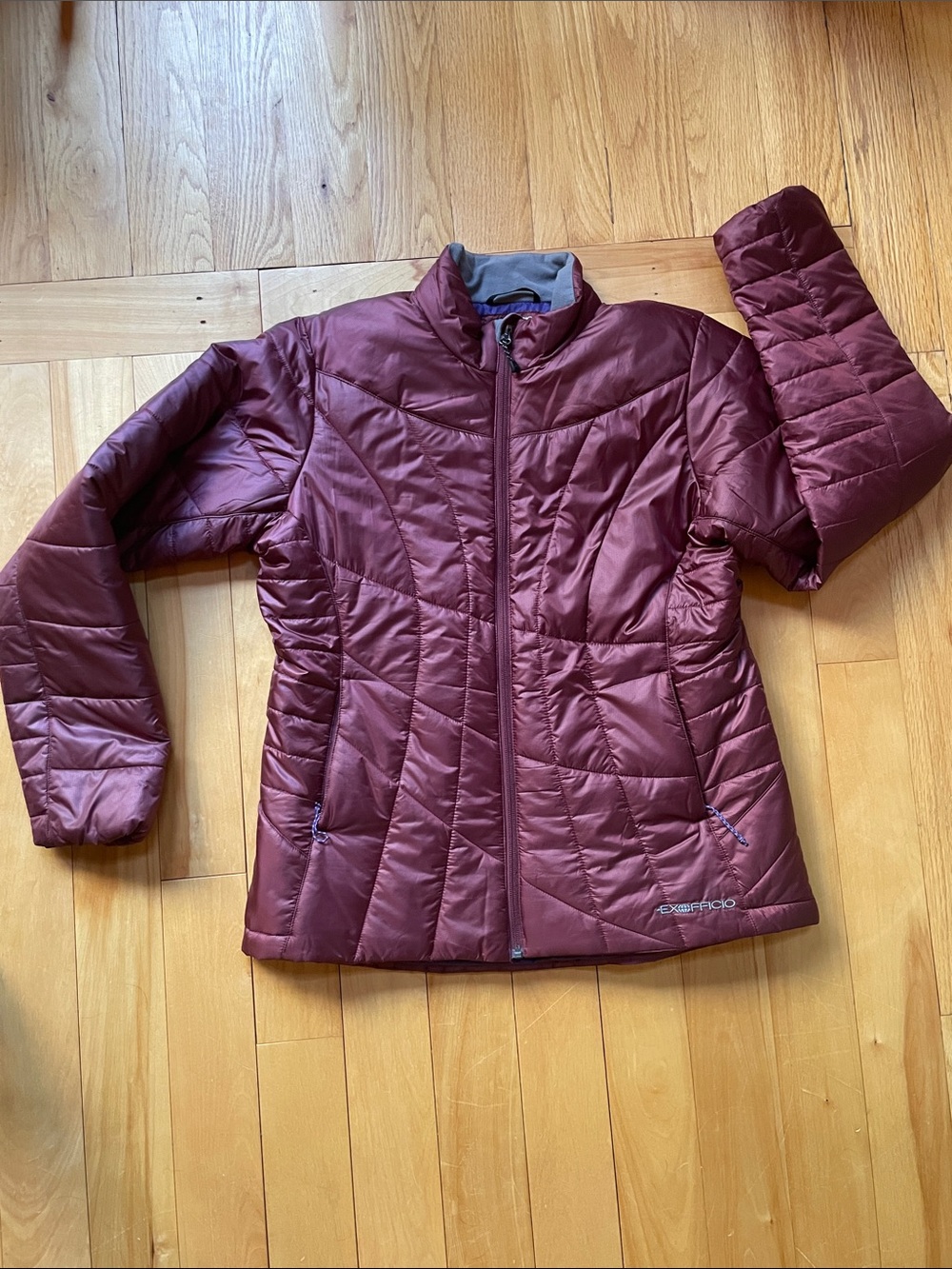 ExOfficio Women's Burgundy Quilted Puffer Jacket